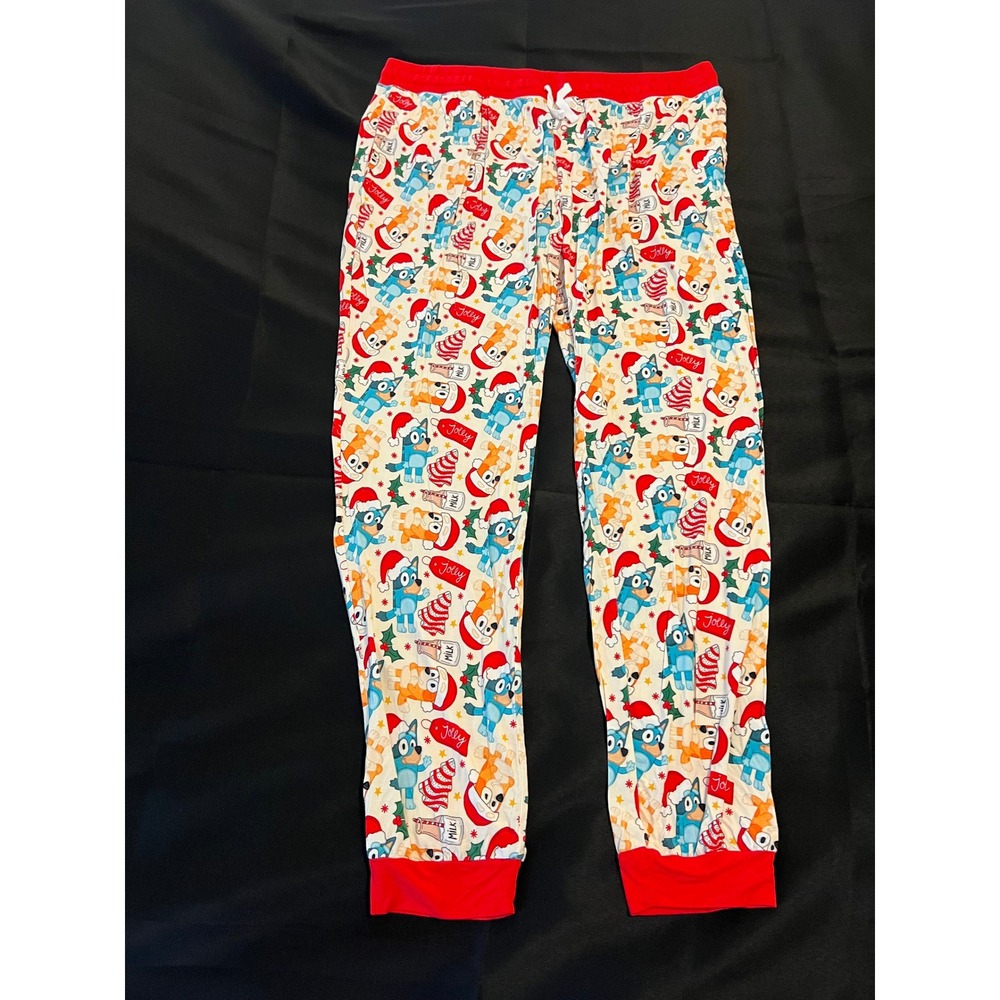 Bamboo Bliss Bluey Christmas Pajama Pants 3XL Viscose Bamboo Holiday Joggers
